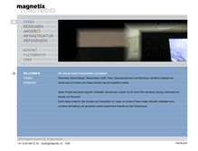 Tablet Screenshot of magnetix.ch