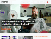 Tablet Screenshot of magnetix.dk